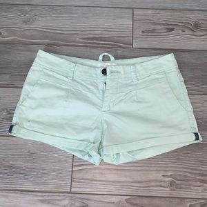 Mint Green Khaki Shorts